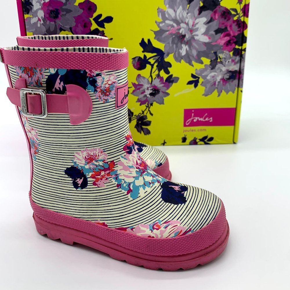 Pink Flowered Rain Boots for Girls